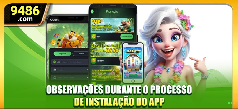 Aplicativo móvel 56r para iOS e Android